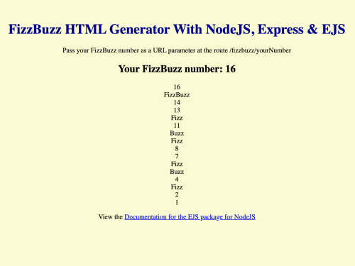 image of FizzBuzz from active server