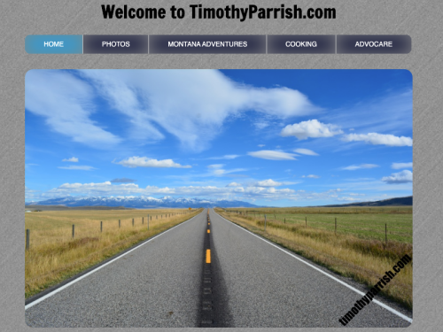 image of first personal website for timothyparrish.com